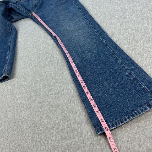 Levis 527 Bootcut Jeans Kids 16 Reg 28x28 100% Cotton Denim Blue Cowboy Ranch - Picture 12 of 15